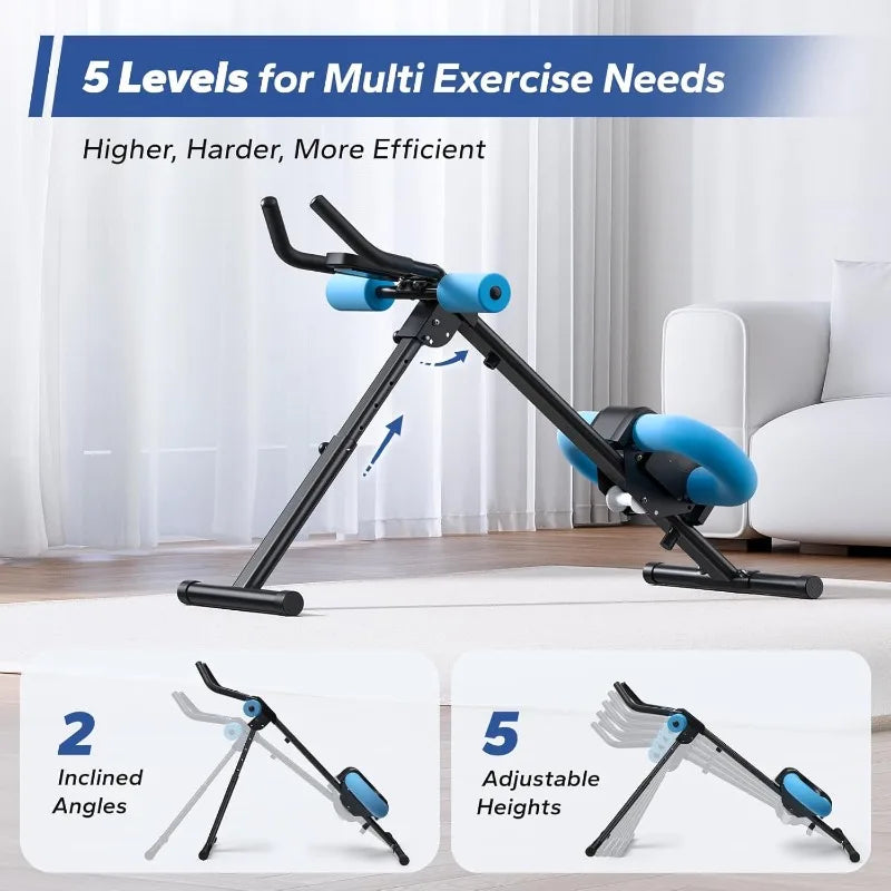 MERACH Ab Machine for Home Gym, Adjustable and Foldable
