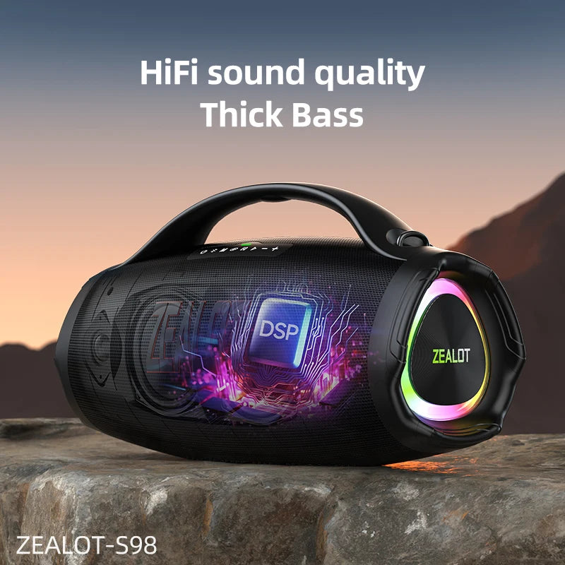 Zealot S98 160W Waterproof Bluetooth Speaker with RGB Light