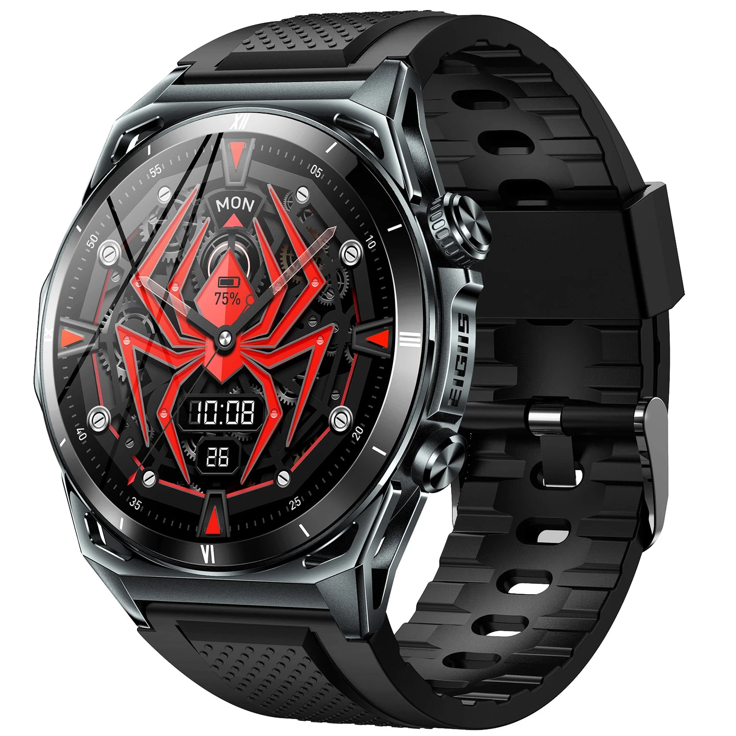 EIGIIS KE6 Smart Watch with AMOLED Display and Health Monitor