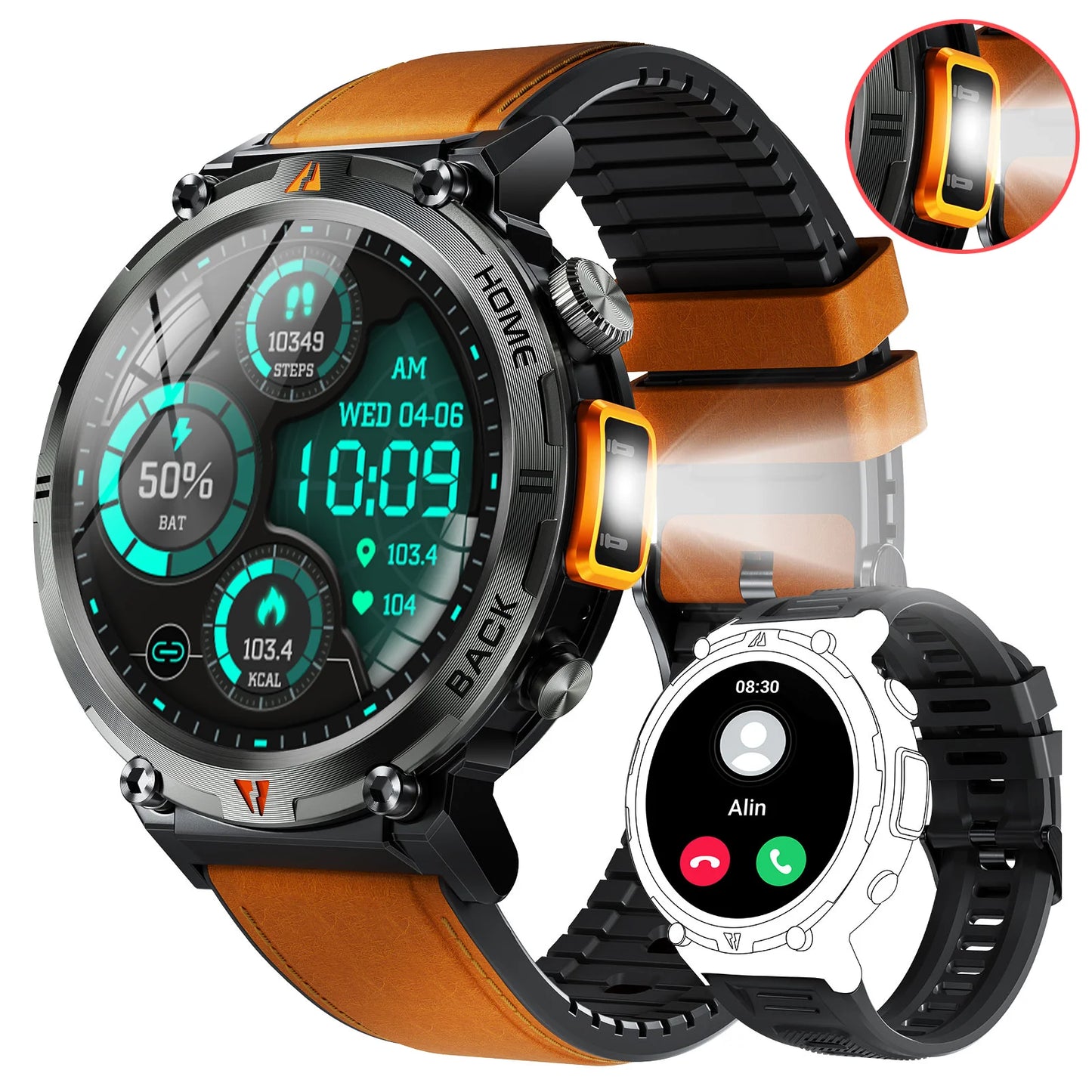 EIGIIS KE3 Bluetooth Smart Watch for Men