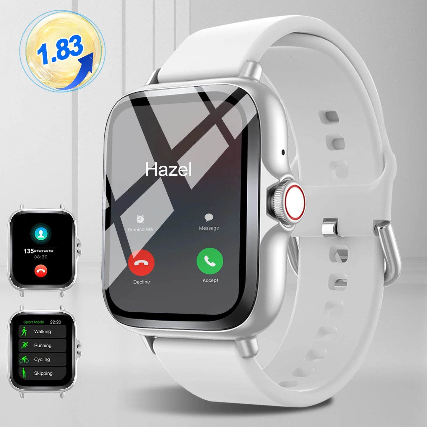 Smart Touch Screen Smartwatch With Call And Music Control